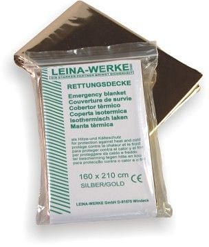 LEINA-WERKE Rettungsdecke, 210 x 160 cm, silber-gold, 43000