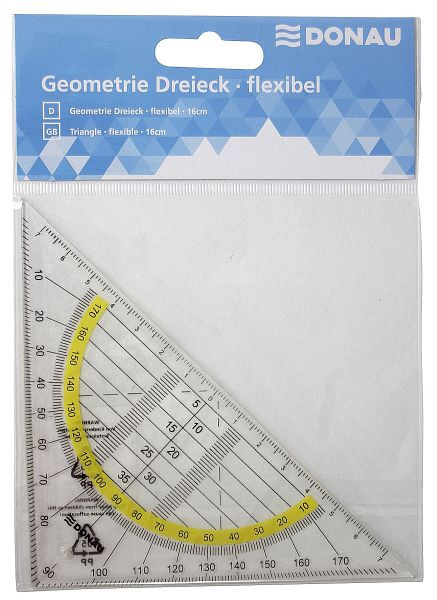 DONAU Geometrie-Dreieck Flexi, 16 cm, flexibel, 4210003-00