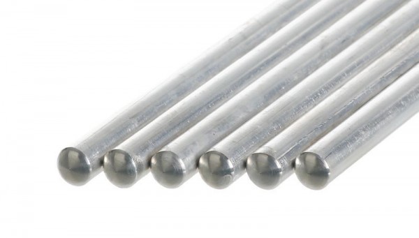 Bochem Stativstange aus Aluminium, ohne Gewinde, LxD=500x12mm, 5140