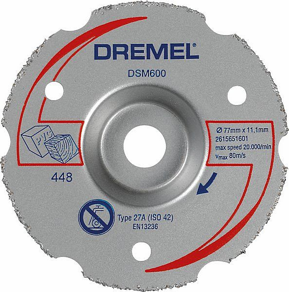 Dremel DSM20 Mehrzweck-Karbidtrennscheibe, DSM600, 2615S600JB