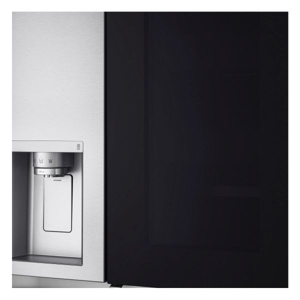 LG Side-by-Side Kühlschrank mit InstaView kaufen: versandkostenfrei günstige online und 635 Ice- große Brushed Crushed Preise Auswahl Door-in-Door Liter GSXV90BSDE Steel Kapazität Wasserspender Eis- günstig