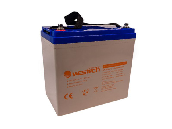 Westech-Solar Energy SolarPower Gelbatterie 12V 55Ah, 4211-2-H