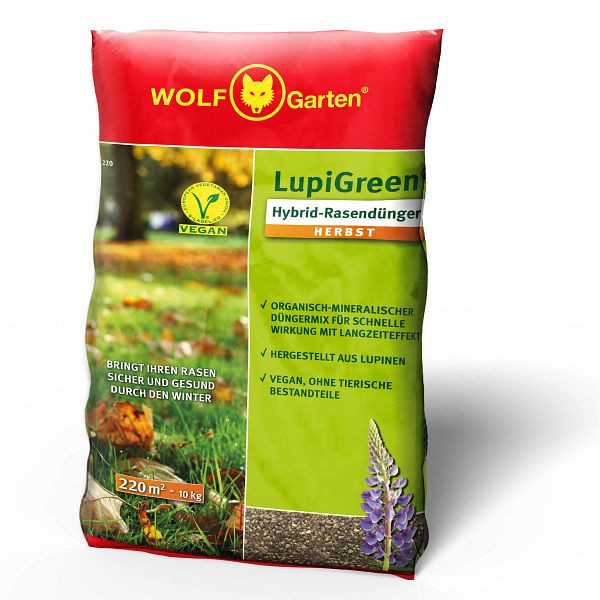 WOLF-Garten LU-H 220 D/A LUPIGREEN Hybrid-Rasendünger Herbst, 77AR1012650