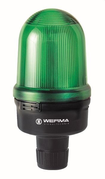 WERMA LED-Rundumleuchte Rohrmontage 115-230VAC GN- grün, 829.217.68