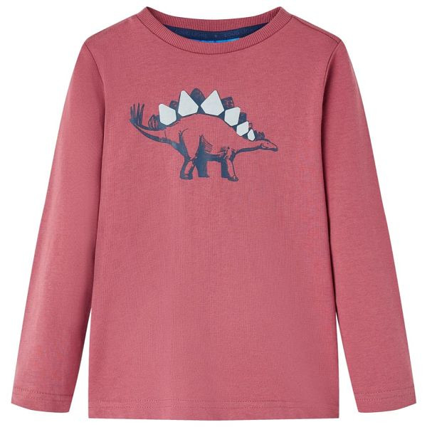 vidaXL Kinder-Langarmshirt Dunkelrot 104, Material: 100 % Baumwolle, 12865