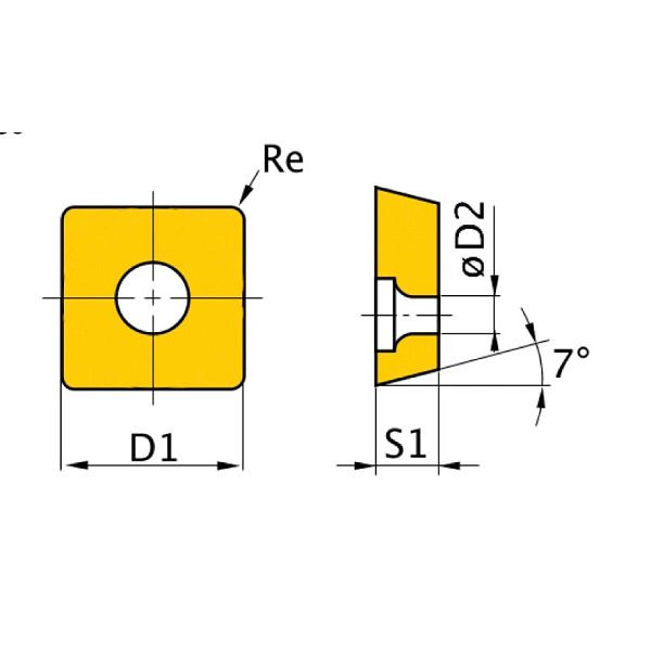 Optimum HM-Ersatzwendeplatten ISO SNMG120408, 3441756, 4030635024580