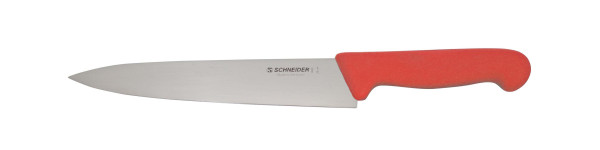 Schneider Kochmesser, schmale Klinge, 20 cm, Griff rot, 260835
