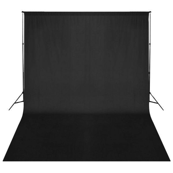 vidaXL Fotohintergrund-System 500 x 300 cm Schwarz, 160070