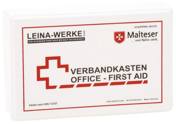 LEINA-WERKE Betriebsverbandkasten Office-First Aid, inkl. Wandhalterung, Kunststoff, 20007