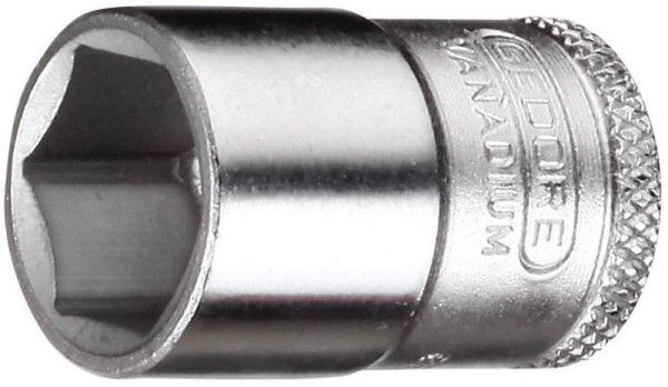 GEDORE 17 mm, Steckschlüsseleinsatz 3/8'', 6-kant UD-Profil, 6234580
