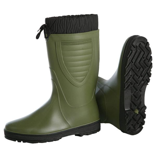 L+D HUNTER PVC-Stiefel, grün gefüttert mit PU-Manschette und Zugband, mit EAN, Größe: 39, 2499-39