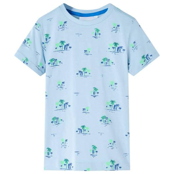 vidaXL Kinder-T-Shirt Hellblau 104, 12550, 8721012021211