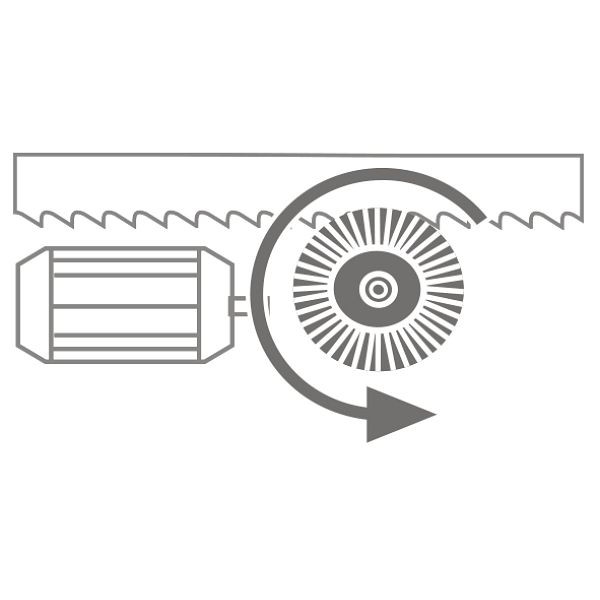 Metallkraft Motorisch angetriebene Spänebürste, 3649709