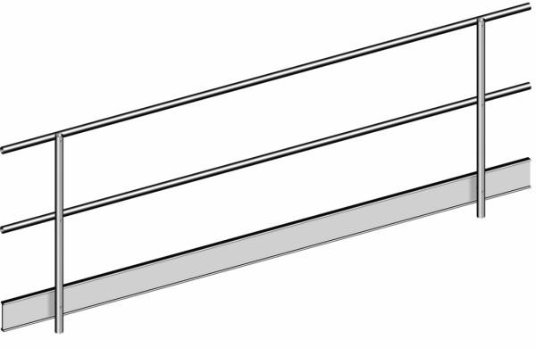 Layher Doppelgeländer, 3 m, Aluminium, 1332300, 4035209002575