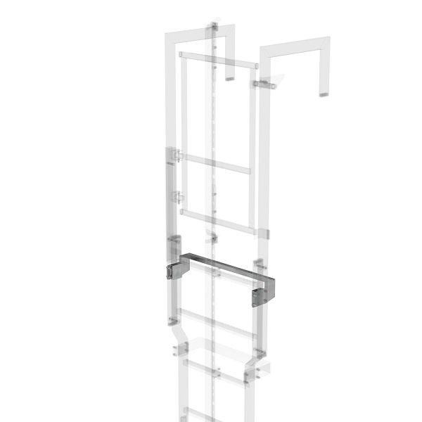 Munk Günzburger Steigtechnik Ausstiegstritt Stahl-verzinkt, 620x100 mm Spaltbreite 100mm, 063971