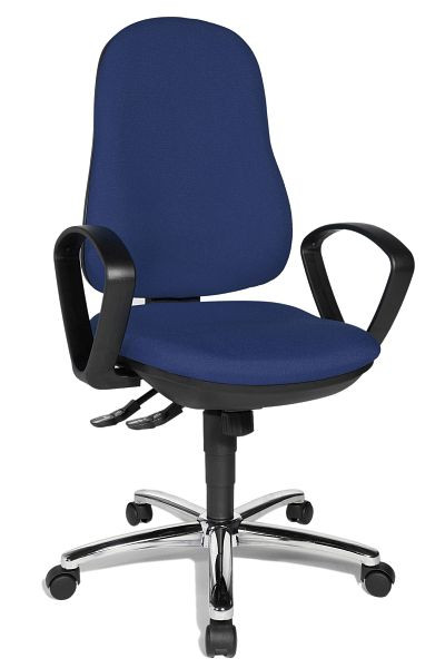 Topstar Bandscheiben-Drehstuhl, ergonomische Rückenlehne, blau, 8929G26