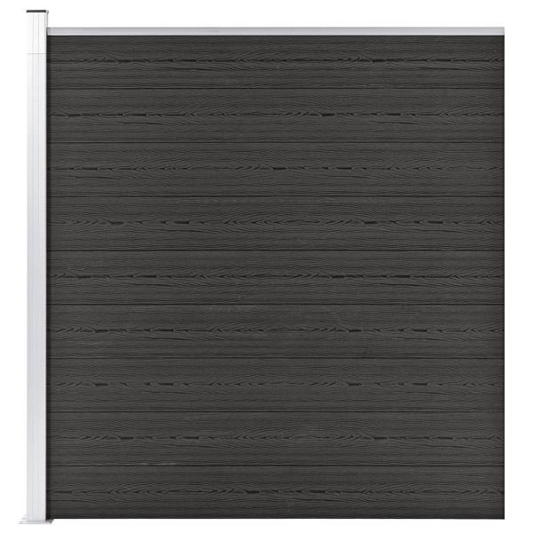 vidaXL Gartenzaun WPC 175x186 cm Grau, 49069