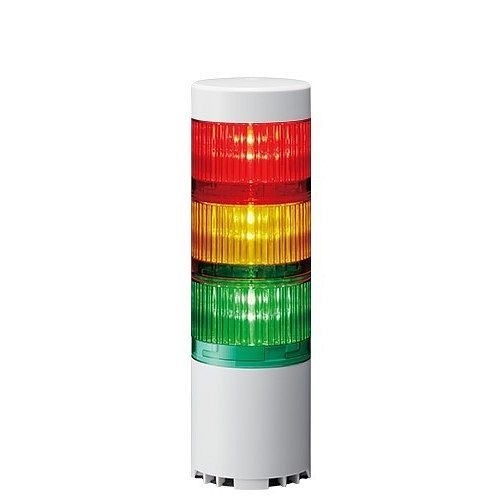 PATLITE USB Signalsäule inkl. 3 LED Module R-Y-G, Gehäuse: weiß, LR6-3USBW-RYG