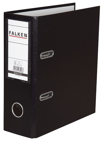 FALKEN Ordner, A5 hoch, 80mm, PP-Folie, schwarz, 11285616