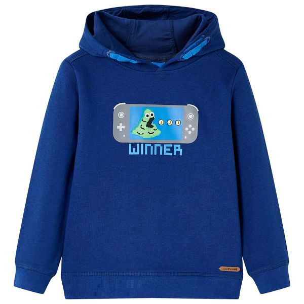 vidaXL Kinder-Kapuzenpullover Dunkelblau 104, Top-Qualität, 13370