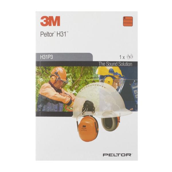 3M Peltor H31 Helmkapsel P3AF für Versaflo M-100 & M-300 SNR = 28dB, orange, SNR = 28 db, VE: 6 Paar, 7000038214