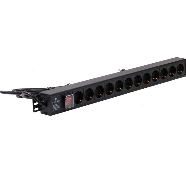 Rockstable 1 HE Steckdosenleiste 12-fach, RS19-12PDU