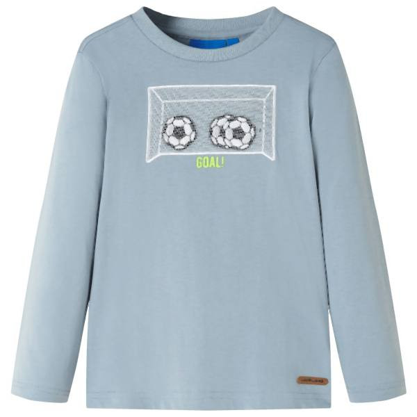 vidaXL Kinder-Langarmshirt Hellblau 140, 12718, 8721012022898