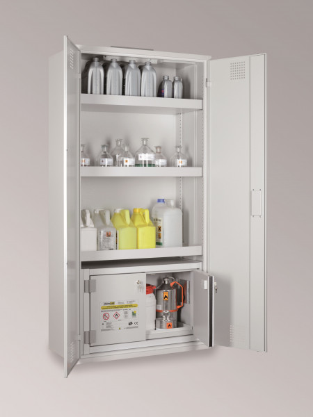 LaCont Chemikalienschrank mit Sicherheitsbox StoreLABCHS 950 / SiB 60, B80-6443-A