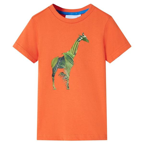 vidaXL Kinder T-Shirt Hellorange 116, Top-Qualität, 12271