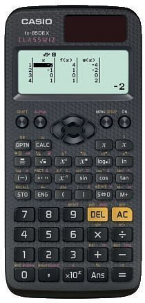 CASIO Technischer Schulrechner ClassWiz FX-85DEX-S-ET- 325 Funktionen, Solar/Batterie, FX-85DEX