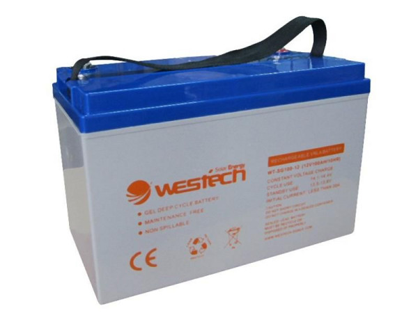 Westech-Solar Energy SolarPower Gelbatterie 12V 100Ah, 4211-4-H