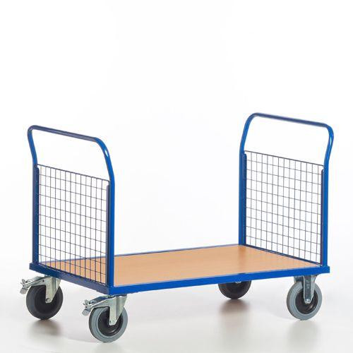 Rollcart Gitter-Doppelstirnwandwagen (1170x600), Tragkraft: 600 kg, 02-6056