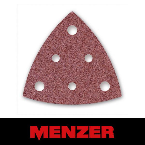 Menzer Klett-Schleifblatt, 82 mm, 6 Loch, Körnung 24, Normalkorund, VE: 25, 261191024