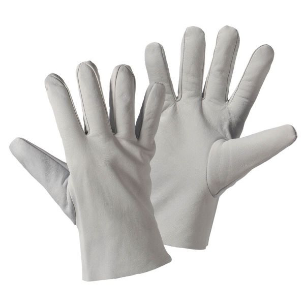 L+D Nappaleder-Handschuhe grau TOP-Qualität, Größe: 8, VE: 200 Paar, 1700-8