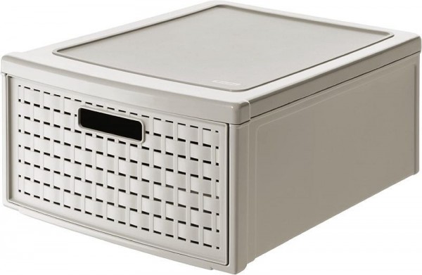 Rotho Schubladenbox groß COUNTRY, cappuccino, 1114907422WS