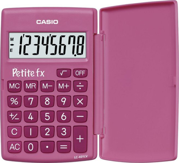 CASIO Taschenrechner Petite FX pink, LC-401LV-PK, 4549526612329