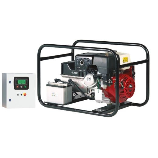 ELMAG Notstrom-Komplettpaket SEB 7500WDE-ASS-DSE4520, BENZIN-Stromerzeuger mit HONDA GX390 Motor, 00490