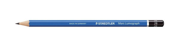 STAEDTLER Bleistift Mars® Lumograph® - 2B, blau, 100-2B