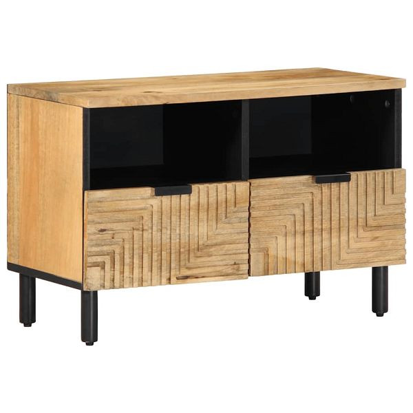 vidaXL TV-Schrank Braun 70x33x46 cm Massivholz Mango, 4017721