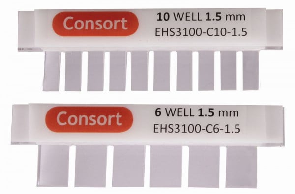 Consort Kamm 6 Proben, 0,8 mm, Zubehör zum EVS3100-Serie-Elektrophorese-System, EVS3100-C6-0.8