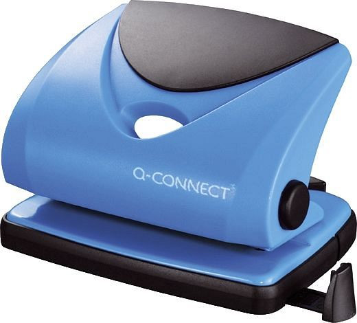 Q-Connect Locher - 20 Blatt, blau, KF02155, 5705831021556