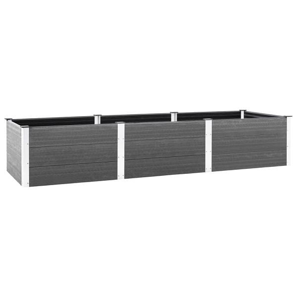 vidaXL Hochbeet Grau 300x100x54 cm WPC, 318101