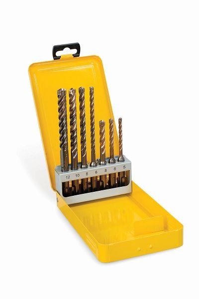 DeWalt Hammerbohrer-Set 7-teilig ELITE SDS-plus in Metallkassette, DT8976-QZ