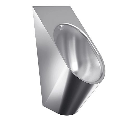 KWC Urinal, CAMPUS, Edelstahl, Spritzkopf, 313x627x342 mm, 2030066247