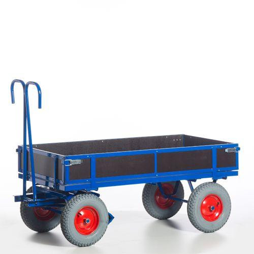 Rollcart Handpritschenwagen mit Holzbordwänden (1200x740), Tragkraft: 700 kg, 15-15102