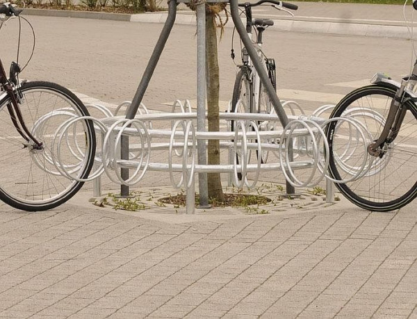 Rasti CARRIZAL Fahrradabstellanlage Halbkreis mit 7 Stellplätzen, Wandbefestigung, F21402