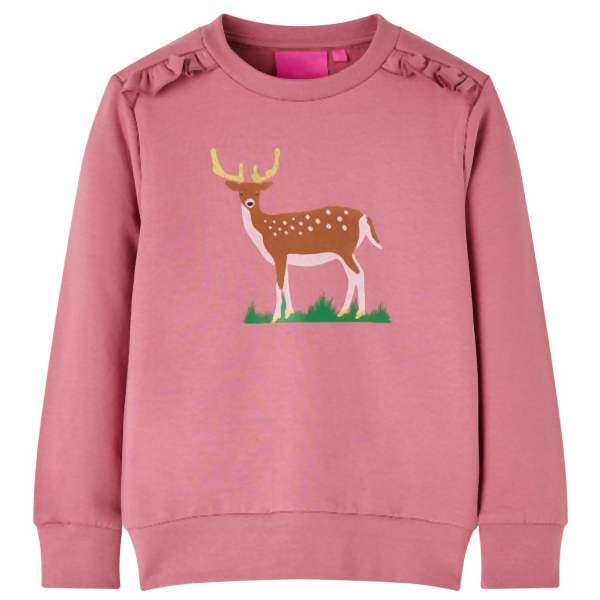 vidaXL Kinder-Sweatshirt Himbeerrosa 92, Himbeerrot, 14199