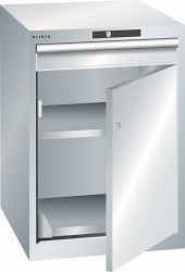 LISTA Schubladenschrank 27x36E (BxTxH) 564x725x800mm KEY Lock, Lichtgrau, 1 Schublade, Fronthöhe: 100 mm, 78.524.020