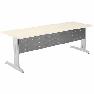 Rocada Fußraumblende für Schreibtisch Metal Material Metall 180 cm (180x30 cm) grau, 2937