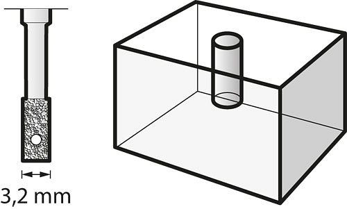 Dremel Diamant Glasbohrer, 5 mm, 26150662JB